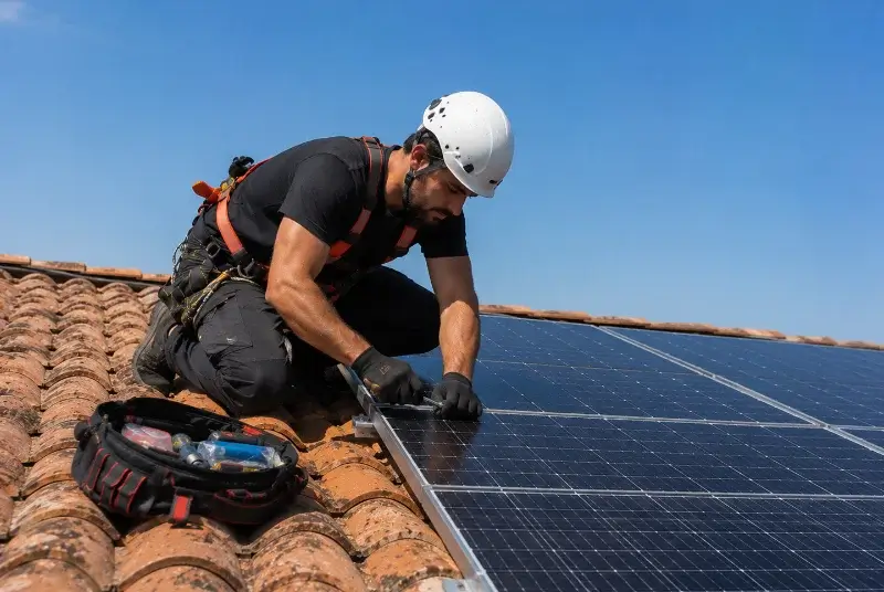 Maintenance et monitoring de panneaux solaires à Saint-Martin-de-Castillon